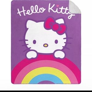 🆕️ SANRIO HELLO KITTY CLOUD SHERPA THROW (50" X 60") 💕